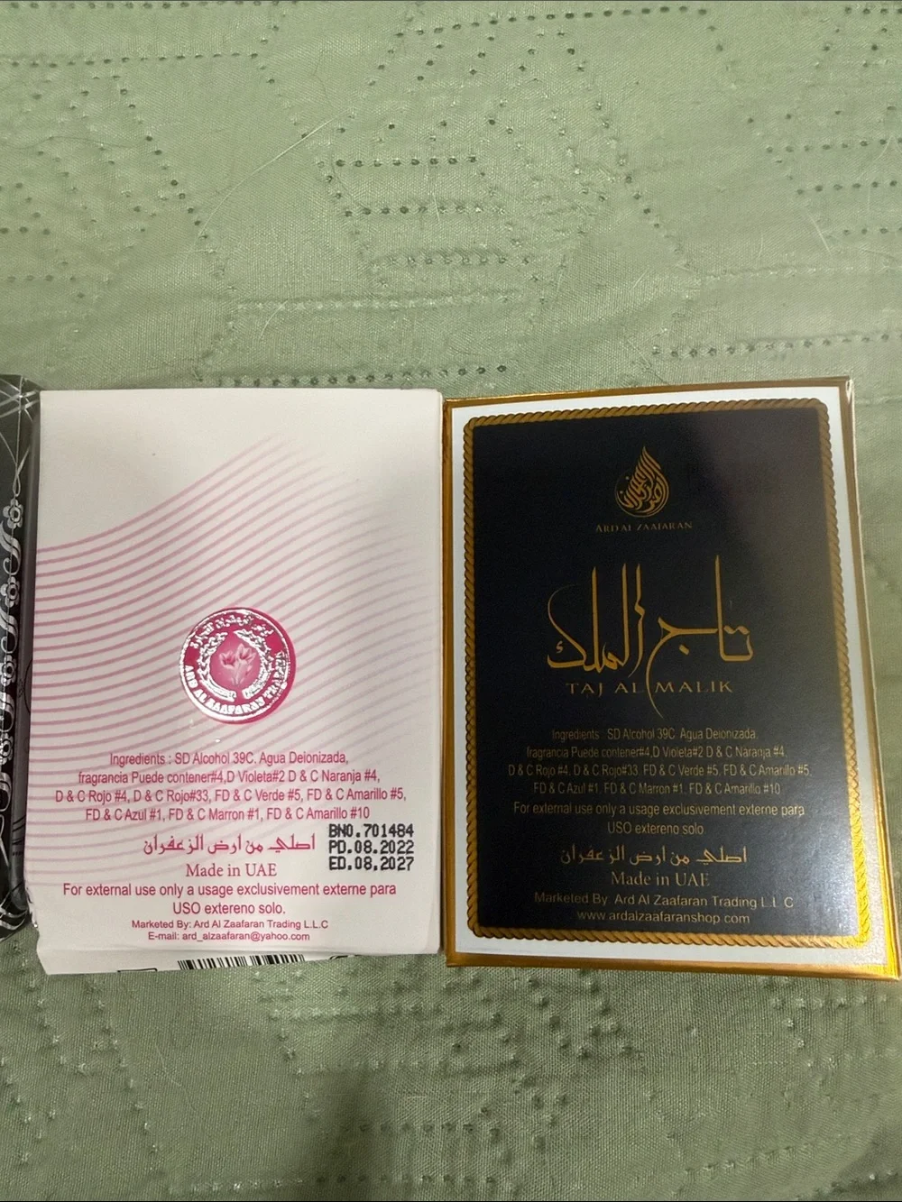Bundle of four Assorted Fragrance Set -20 Ml made in the UAE